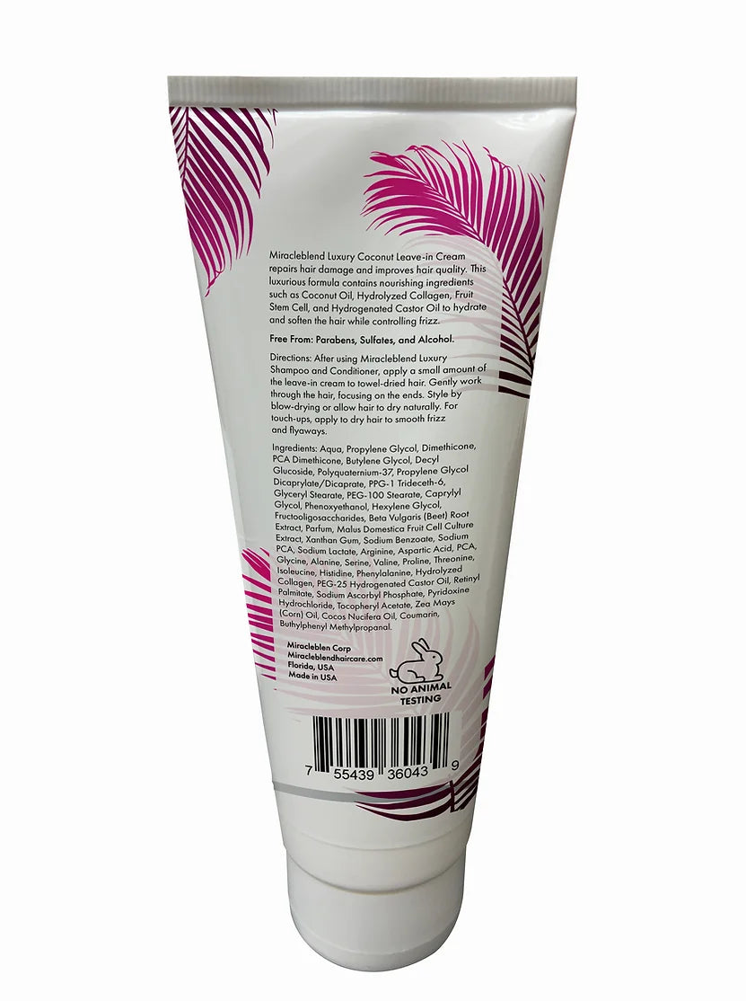 MIRACLEBLEND LUXURY COCONUT LEAVE IN CREAM oz